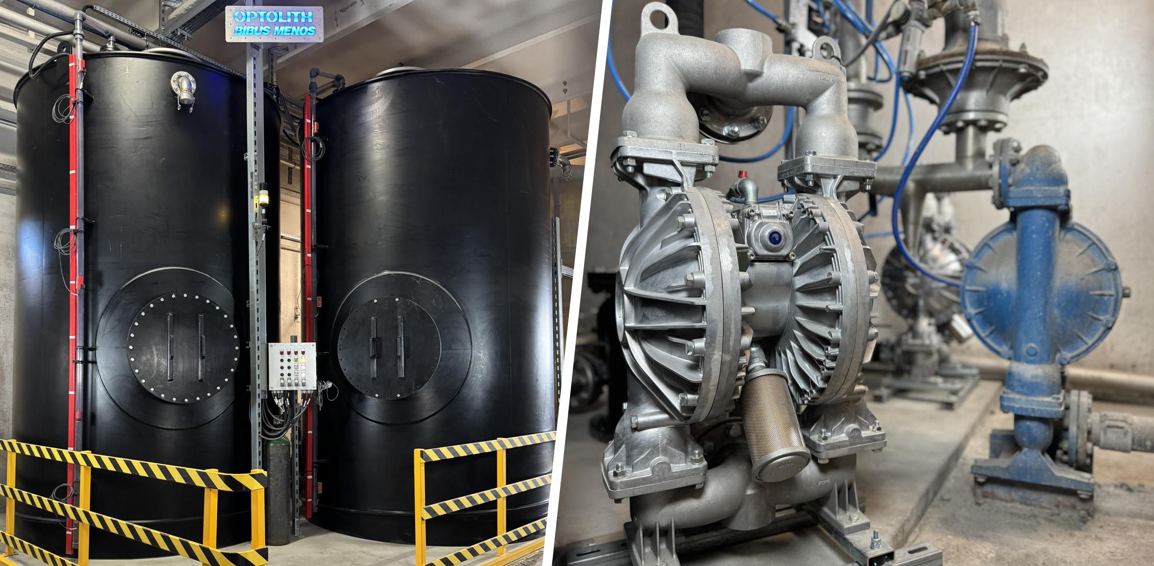 Rozbudowa i automatyzacja systemu magazynowania dyspersji